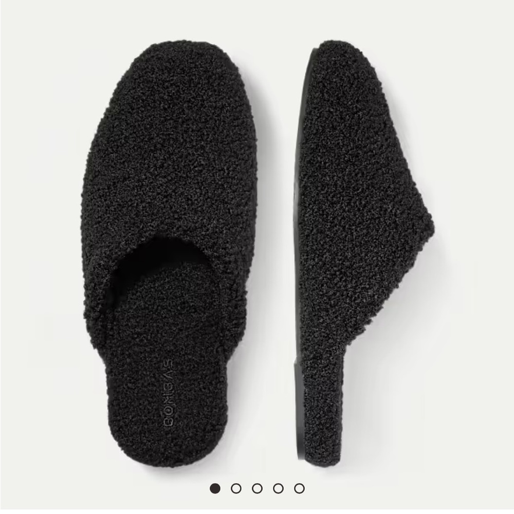 Bombas Cozy Black Slippers